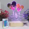 Personalized Photo Lamp Heart Shape With Name