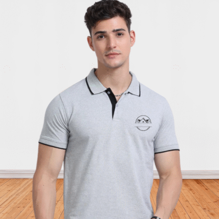 Premium Polo T-Shirts Grey