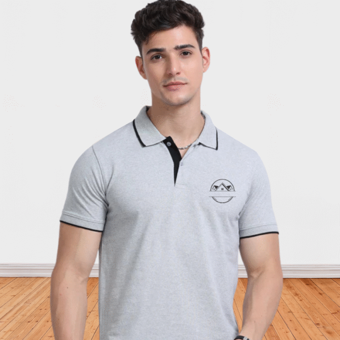 Premium Polo T-Shirts Grey