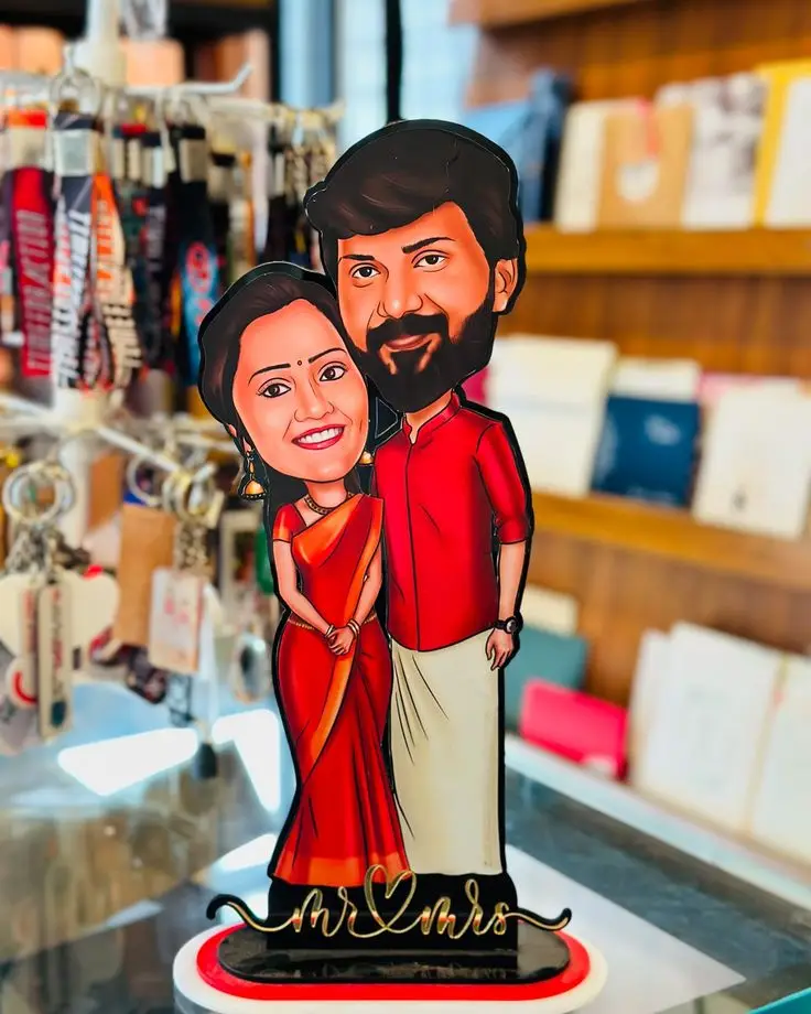 Personalized Love Story Caricature