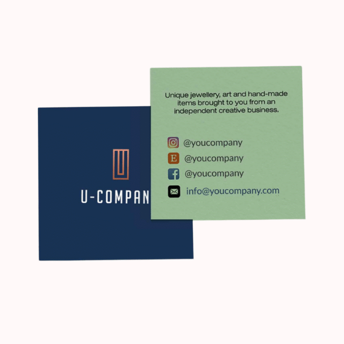 Standard rectangle business cards 3.5x2 inches