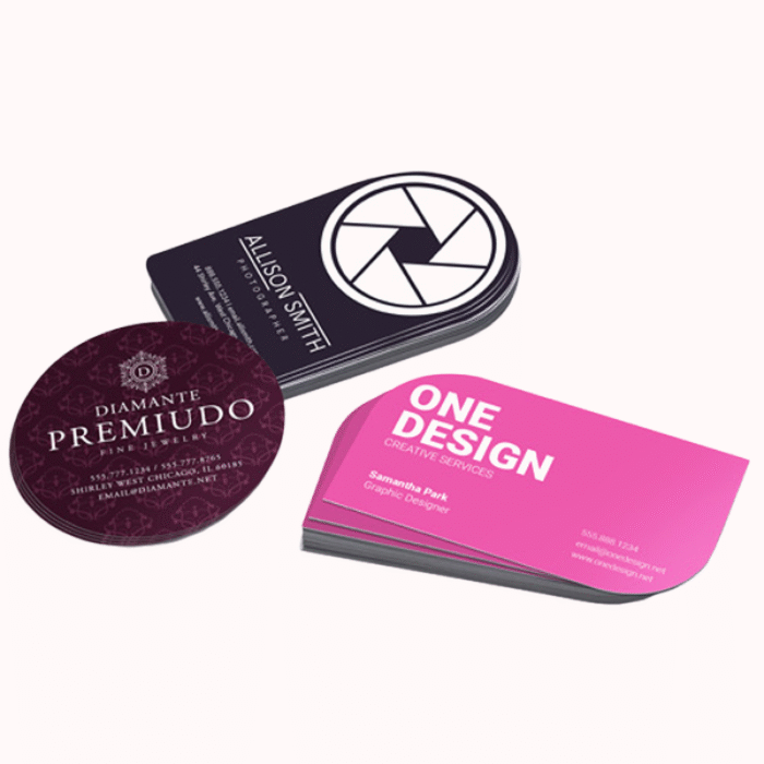 Folded visiting cards 2-panel design Bangalore