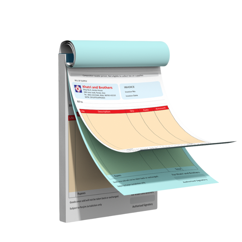 Custom Bill Books