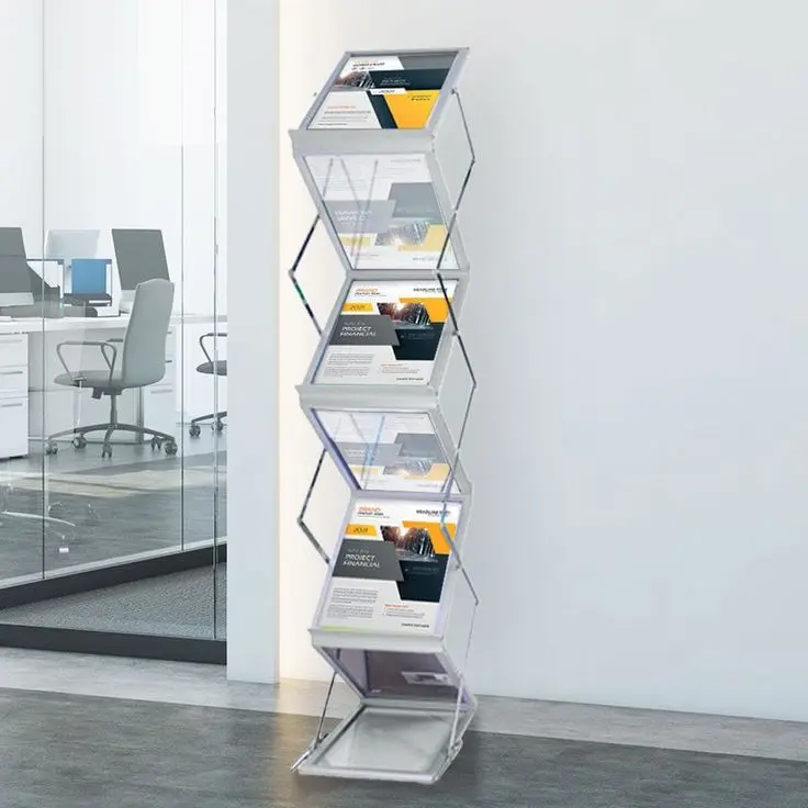 Custom Zig Zag Brochure Stands for Display