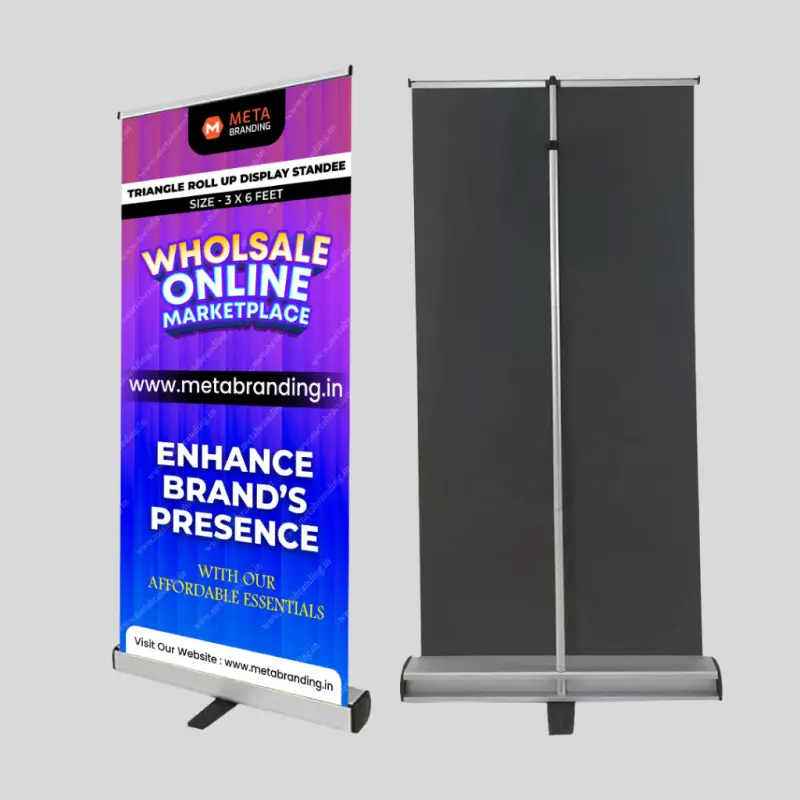 Triangle Base Rollup Standees