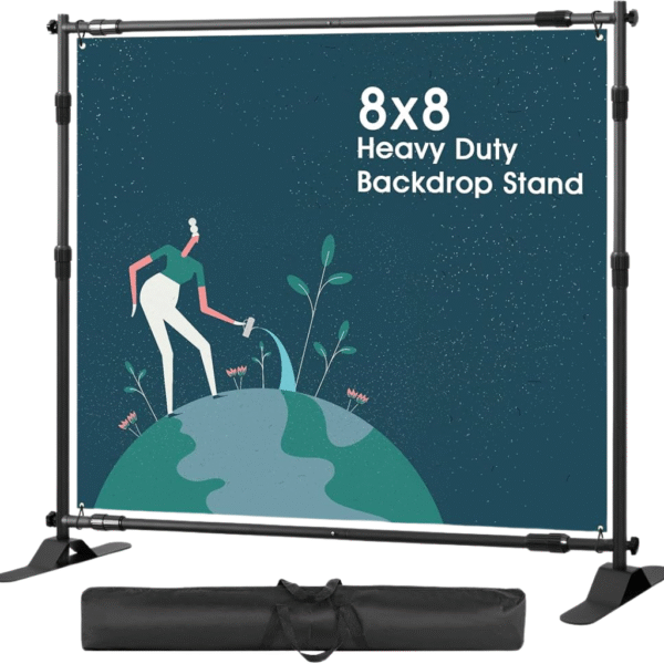 Custom adjustable backdrop stands
