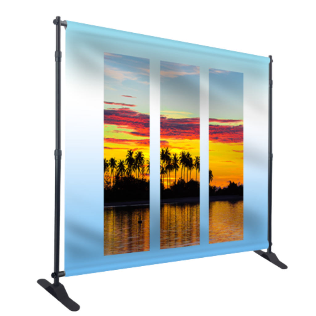 Custom adjustable backdrop stand