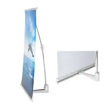 Aluminium L banner stands