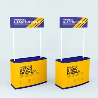 PVC promotional table stands