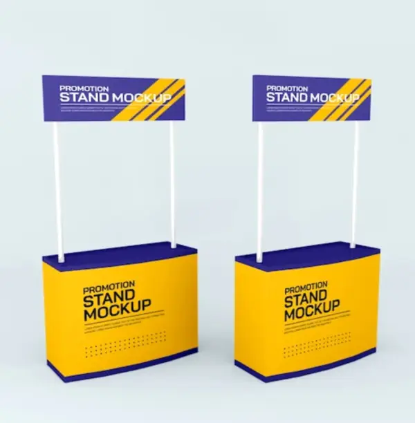 PVC promotional table stands