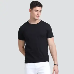Biowashed Round Neck T- Shrits