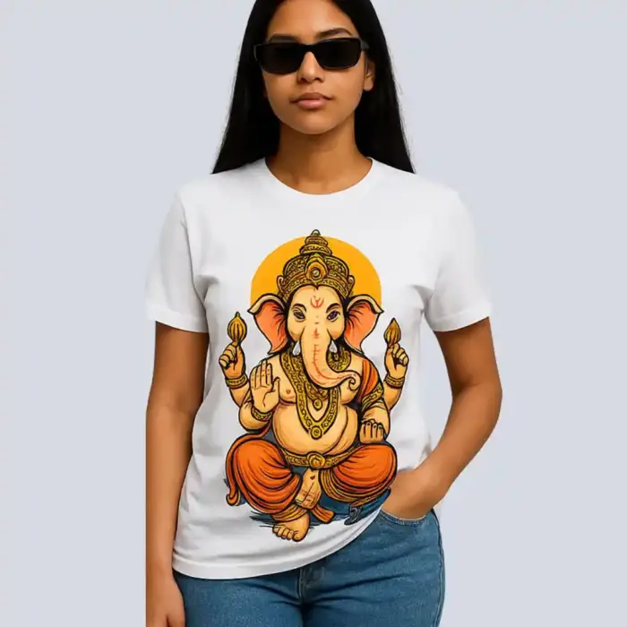 Customised Ganesh Printed T-Shirts in Bangalore | Printigly