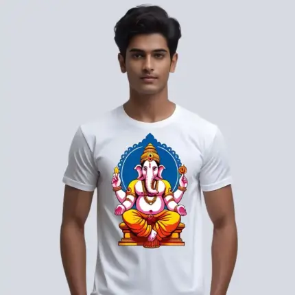 Customised Ganesh Printed T-Shirts in Bangalore | Printigly
