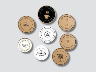 Round circle label printing Bangalore — Printigly
