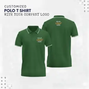 Custom Organic Polo T-Shirt with Tipping