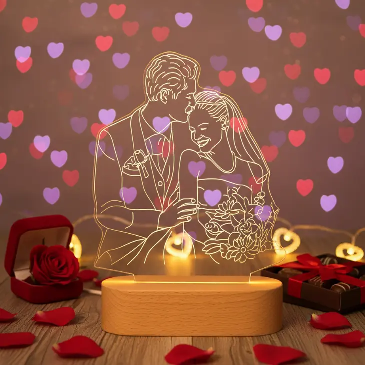 Personalized 3D Illusion LED Lamps