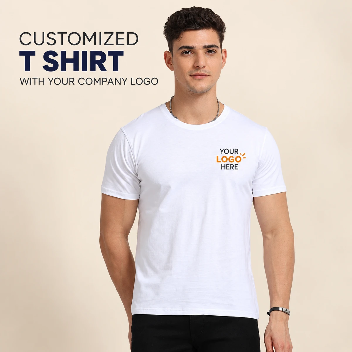 Round Neck Biowash printing Bangalore