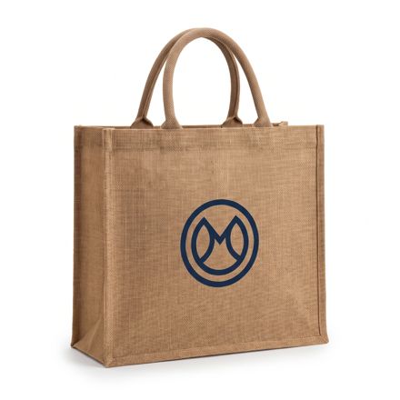 Custom Jute Bags branded with company logo — corporate gifting Bangalore
