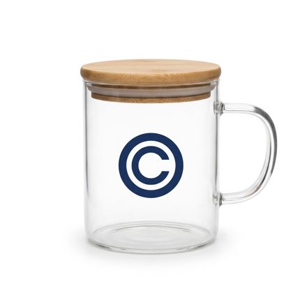 Borosilicate Mug 500ml branded with company logo — corporate gifting Bangalore