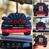 Car Culture car-shaped custom air freshener with front and reverse branding
